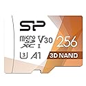 Silicon Power 256GB Micro SD Card U3 SDXC Up to 100MB/s High Speed Memory Card with Adapter for Nintendo-Switch, Cams and Drones