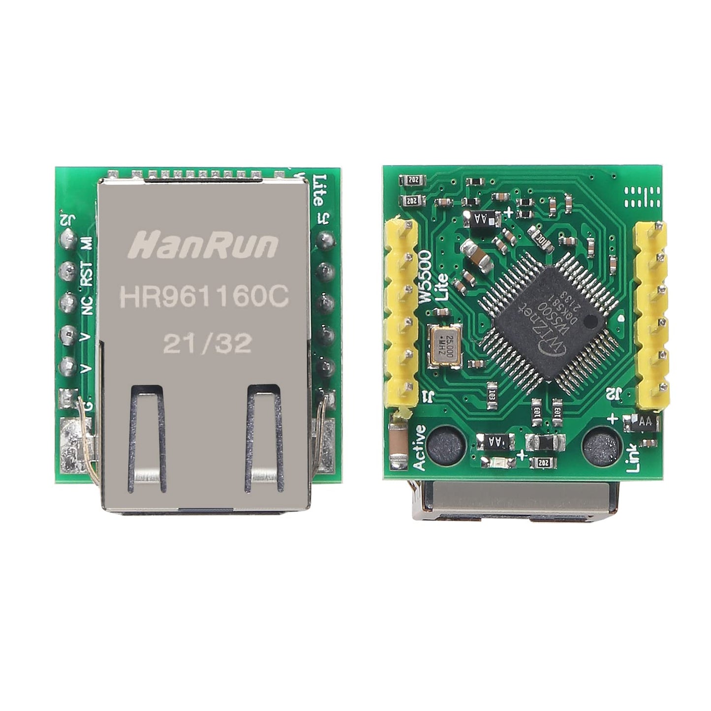 ACEIRMC W5500 SPI to LAN Ethernet Network Module TCP IP STM32 Interface 3.3V 5V for Arduino WIZ820io RC5 (5pcs)