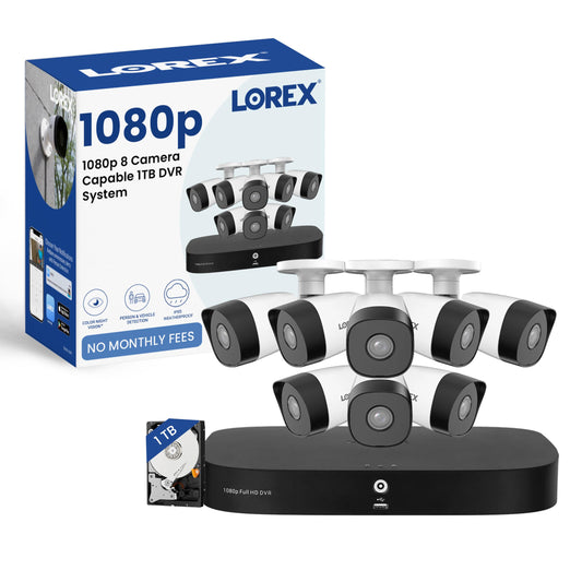 Lorex 16 Channel Security Camera System with (16) 1080p Outdoor Cameras, 130ft Night Vision, 2TB Hard Drive