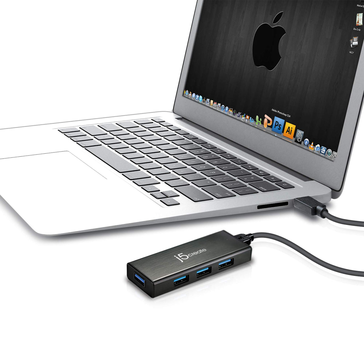 j5create 4-Port Powered USB 3.0 Data Hub with 2 ft Extended Cable