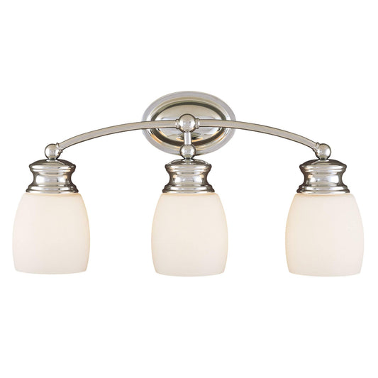 Savoy House 8-9127-3-11 3 Light Bath Bar-Transitional Style with Farmhouse and Contemporary Inspirations-11 inches Tall by 20.5 inches Wide, Polished