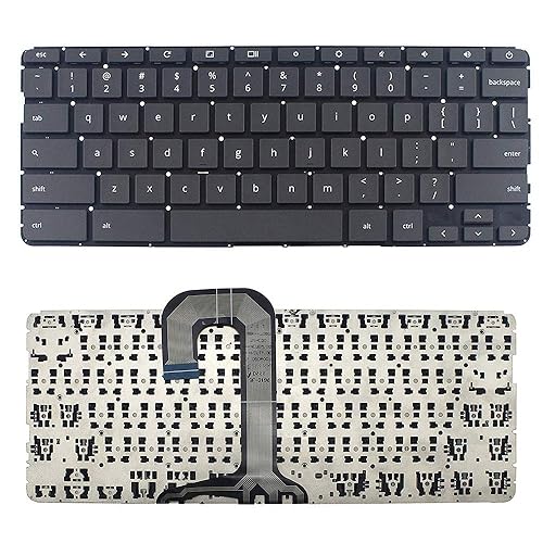 New US Black English Laptop Keyboard (Without palmrest) Replacement for HP Chromebook 14 G5 14A G5