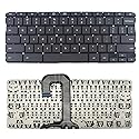 New US Black English Laptop Keyboard (Without palmrest) Replacement for HP Chromebook 14 G5 14A G5
