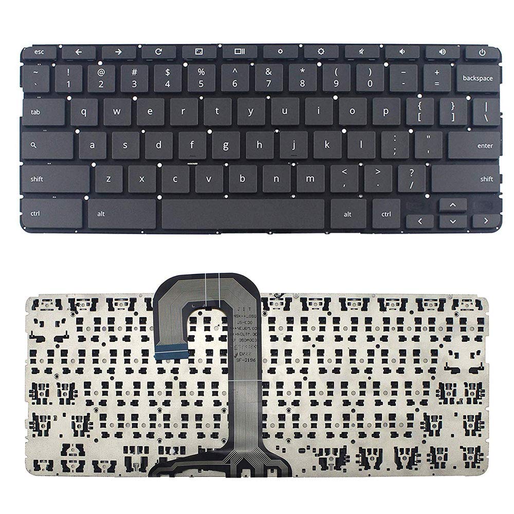 New US Black English Laptop Keyboard (Without palmrest) Replacement for HP Chromebook 14 G5 14A G5