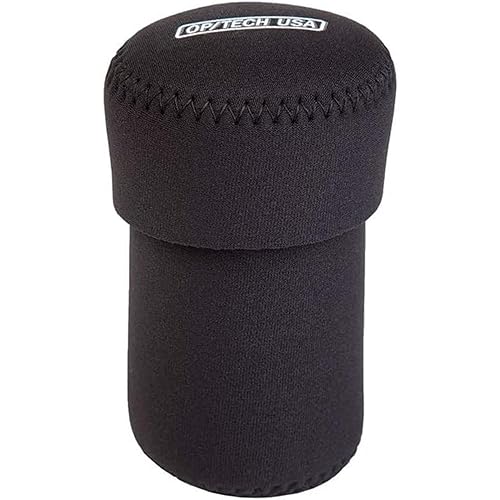 OP/TECH USA Fold-Over Neoprene Lens Pouch - Camera Lens Case for safe Lens Cover storage, Great for Photography & outdoor shoot, Keeps your Lens