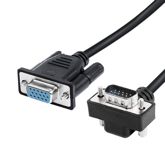 RIIEYOCA 90 Degree VGA Cable, 0.5M (Up), Supports 1080P Full HD, Connects VGA Devices