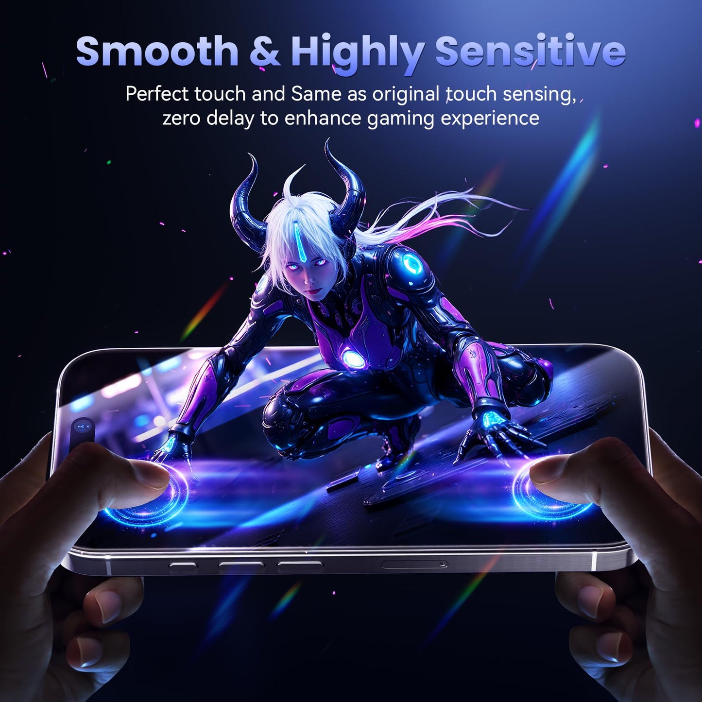 Sombbry 3 Pack Tempered Glass Screen Protector for iPhone 16 Pro 6.3 Inch, 9H Hardness HD Original Touch Sensitivity with Auto Alignment kit, Bubble