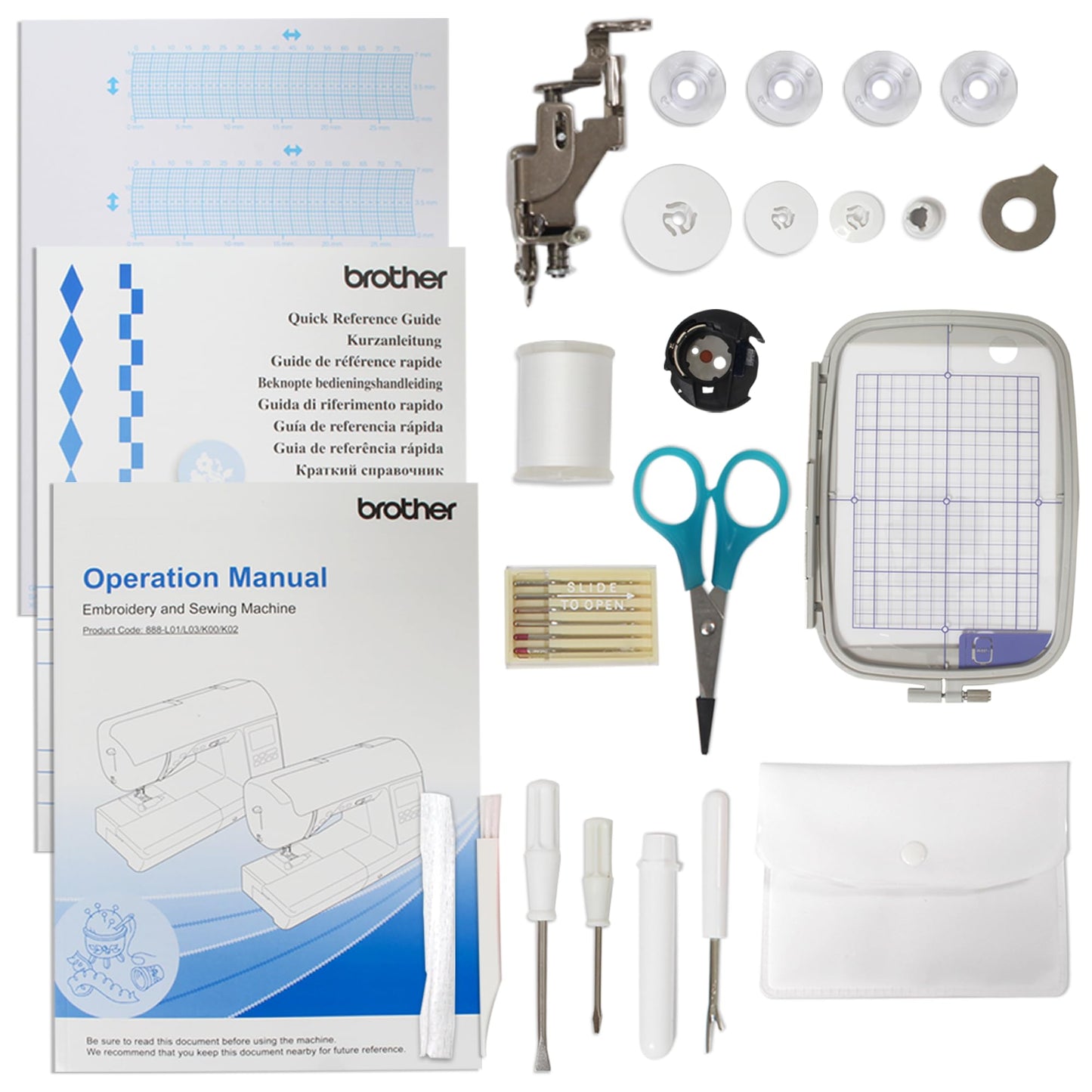Brother SP-1 Sublimation Printer Bundle with PE900, Full Ink Set, 160 Sublimation Transfer Sheets, 50 Blanks, Tape and More