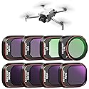 NEEWER ND & CPL Filter Set Compatible with DJI Mini 4 Pro, 8 Pack UV CPL ND8 ND16 ND32 ND64 ND128 ND256 CPL Polarizer Neutral Density Drone Lens