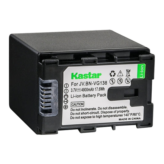Kastar BN-VG138 Battery 1-Pack Replacement for JVC GZ-E565 GZ-EX210 GZ-EX210BU GZ-EX215 GZ-EX250 GZ-EX250BUS GZ-EX255 GZ-EX265 GZ-EX270 GZ-EX275