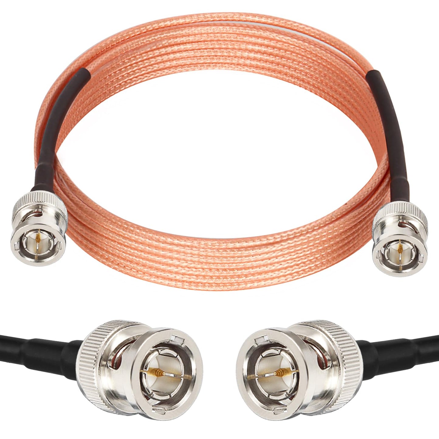 XRDS -RF SDI Cable 10ft, Flexible 3G HD-SDI Cables, BNC to BNC Video Cable 75 Ohm RG179 Extension Cable for 4K 1080P 3G-SDI Camera Monitor Vedio