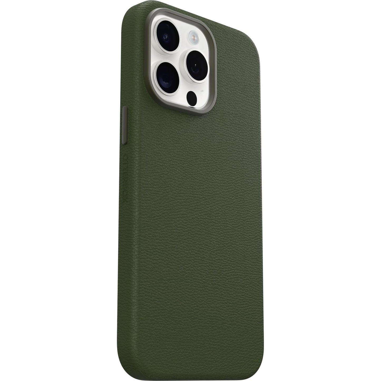 OtterBox iPhone 15 Pro Max Symmetry Series Cactus Leather for MagSafe - CACTUS GROVE (Green), Snaps to MagSafe, Ultra-Sleek, Raised Edges Protect