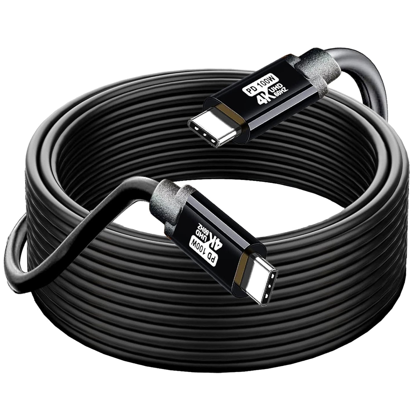 YOTETION USB C to C Cable 25FT,100W 4K60HZ Type C GEN2x2(Data usb3.1),USB C Video Output from USB3.2/ USB4.0 Fast Charging & Sync for Xreal MacBook