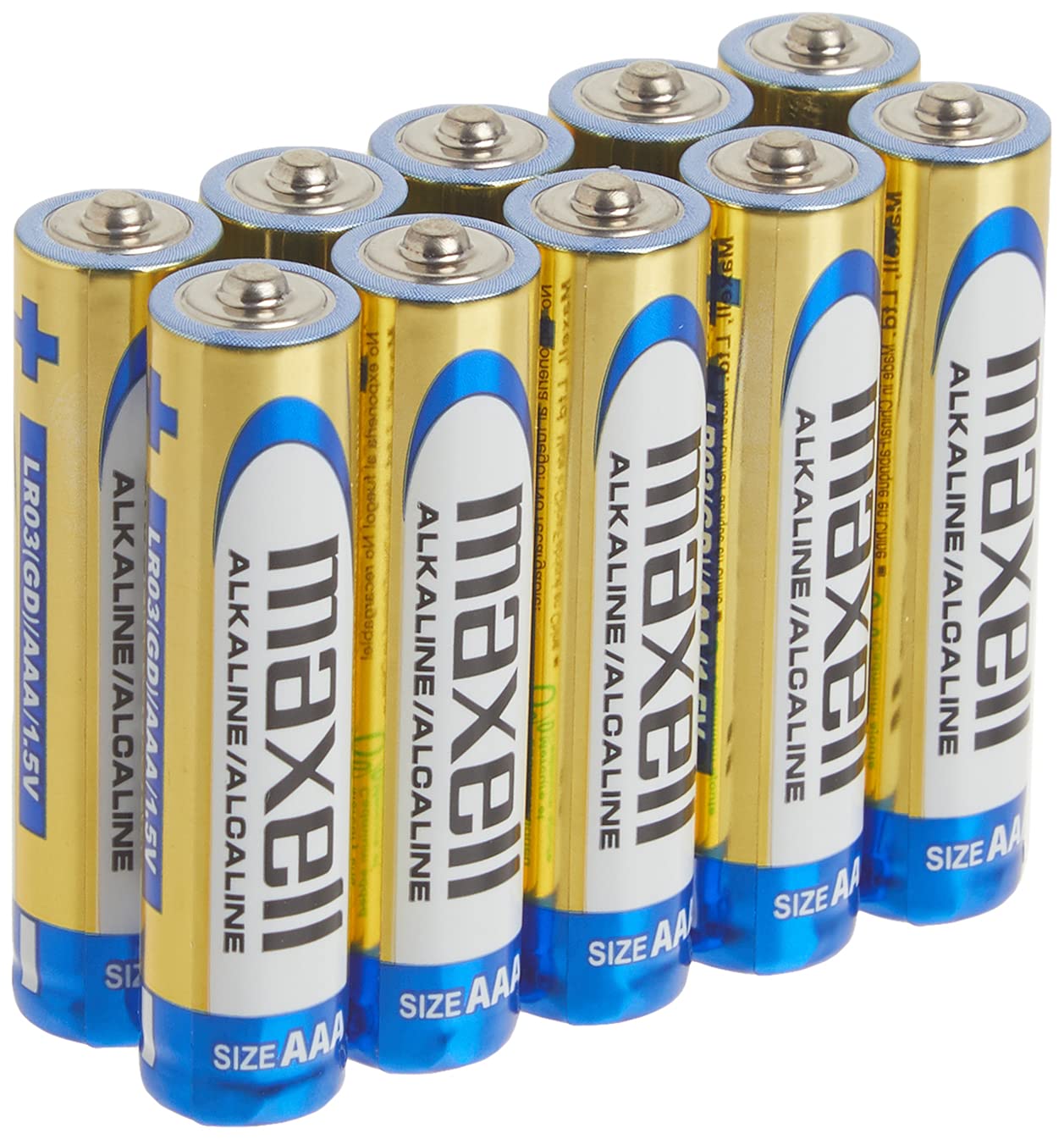 Maxell 723810 Ready-to-go Long Lasting and Reliable Alkaline Battery AAA Cell 10-Pack