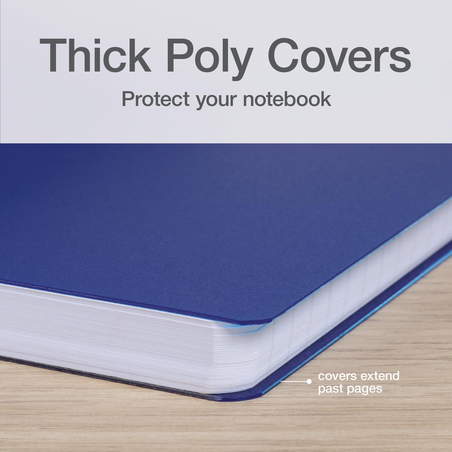 Oxford Poly Spiral Notebooks, Small 5.7" x 8.5" Book, Thick Poly Cover, White Paper, College Rule, 80 Sheets/160 Pages, Jewel Tones, 4 Pack (69720)