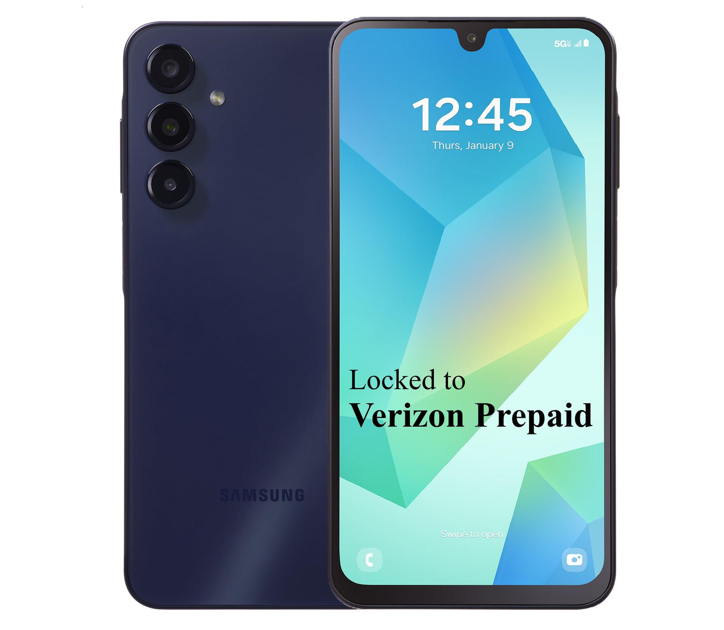 Verizon Prepaid Samsung Galaxy A16 5G, 128GB, 50MP Triple Camera, Android Smartphone, 6.5" FHD+ Super AMOLED 90Hz Display, Long-Lasting Battery