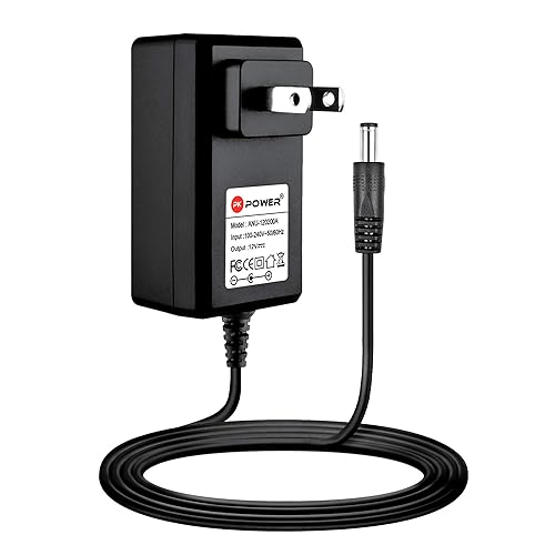 PKPOWER 12V AC Adapter Power Supply with 2M Cord, Center Positive, for 3.5" External Hard Drive Enclosure Docking Station, NAS RAID Cabinet…