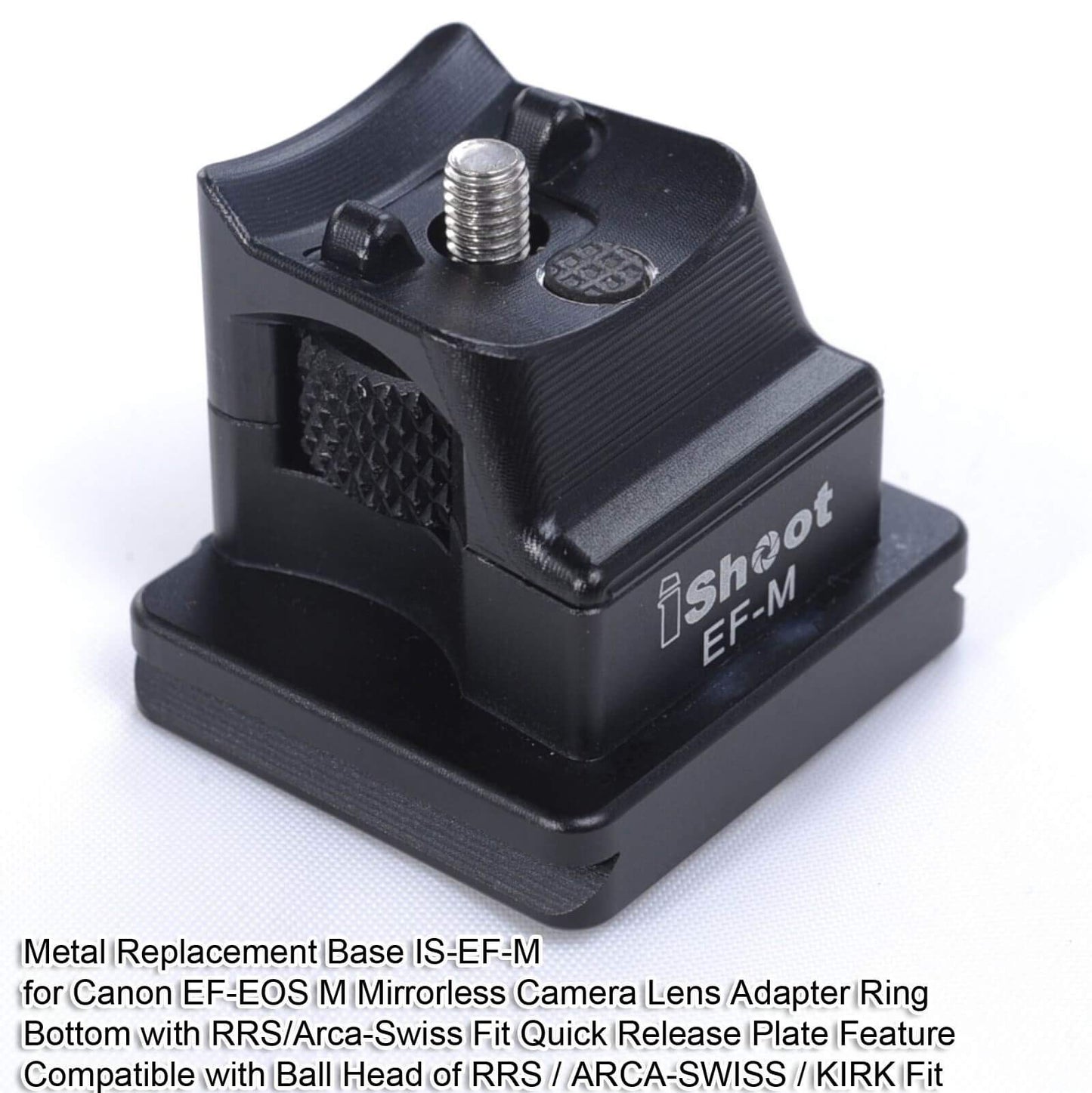 iShoot Tripod Mount Ring Base Lens Collar Foot Replacement Stand for Canon EF-EOS M Camera EOS-M EF-S Lens Mount Adapter Ring, Bottom is Quick Release