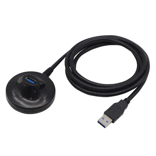 PNGKNYOCN 4.7 Feet USB 3.0 Extension Cable with Pedestal Male to Female Data Transfer Cord 5Gbps?for USB Flash Drive, Keyboard, Mouse