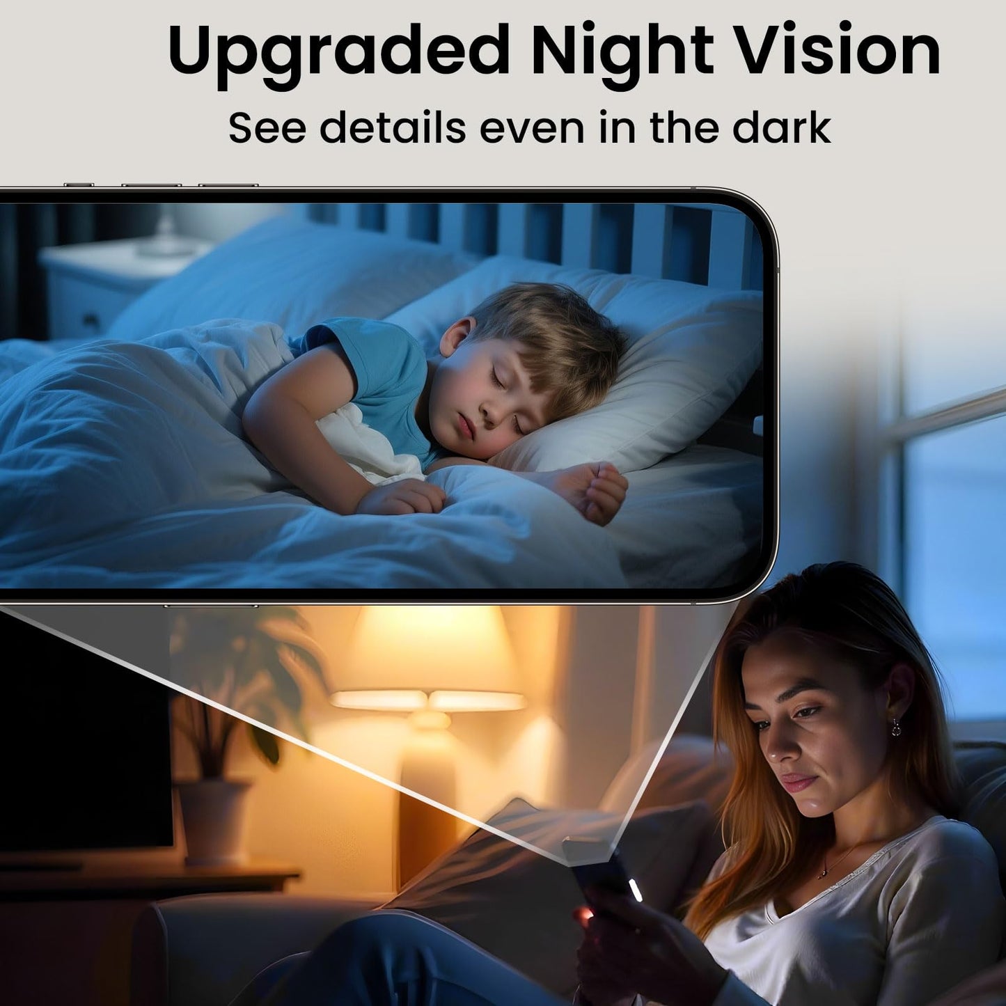 2026 Upgraded 4K Security Camera, 5GHz WiFi Indoor Camera, Free Cloud Storage, Home Security Camera with Night Vision, Motion Sensor, Long Battery