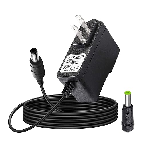 9V AC/DC Casio Keyboard Charger Power Adapter Compatible for Casio Keyboard Piano AD-5 AD-5MU WK-200 WK-210 CT-360 CTK-496 CTK-500 CTK-519 CTK-573…