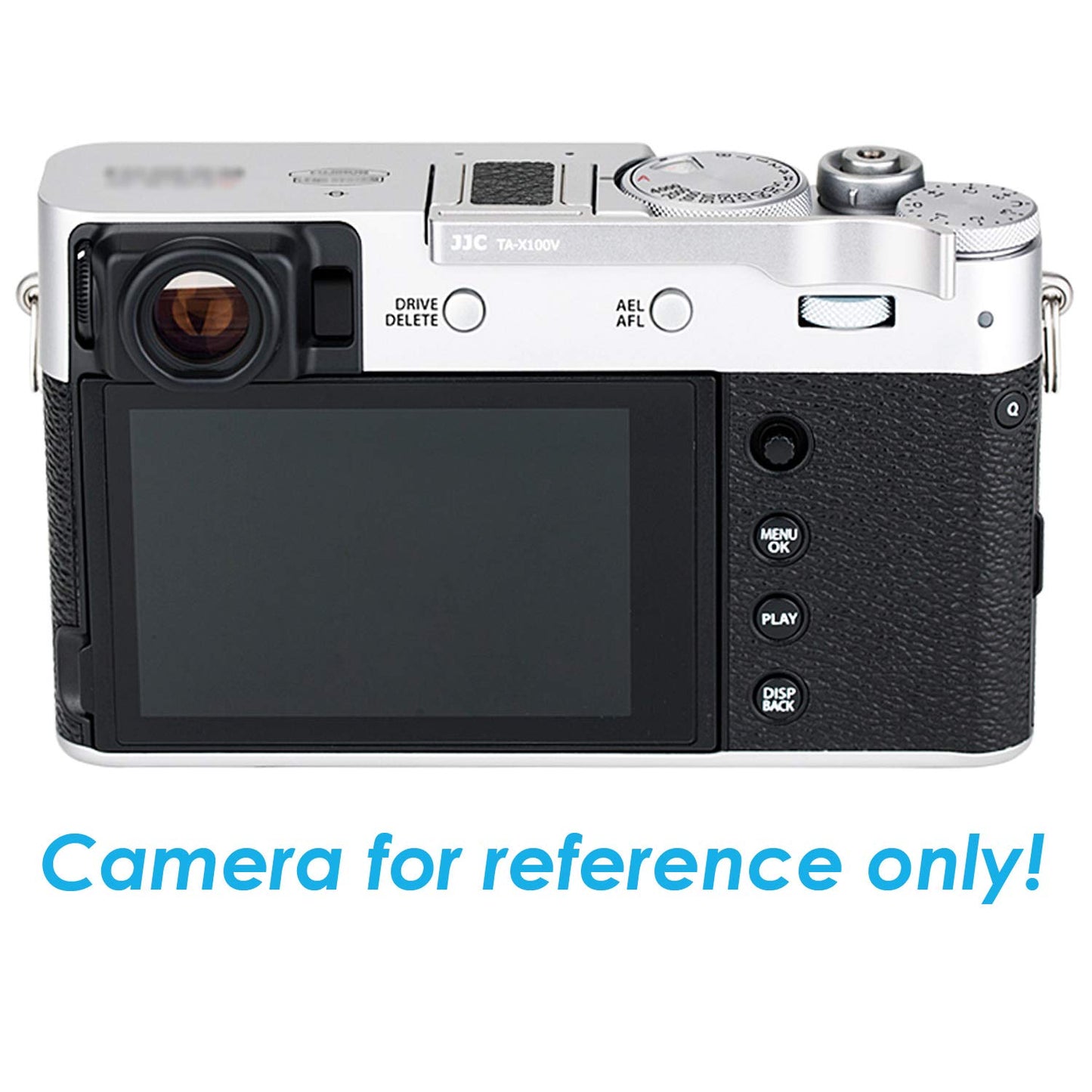 JJC TA-X100V Silver Thumbs Up Grip for Fuji X100V Camera, Hot Shoe Thumb Grip Comaptible with Fujifilm X100V X100F X-E3, Made of Premium Anodized