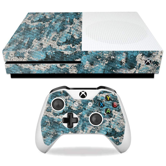 MightySkins Carbon Fiber Skin for Microsoft Xbox One S - Rift | Protective, Durable Textured Carbon Fiber Finish | Easy to Apply, Remove, and Change