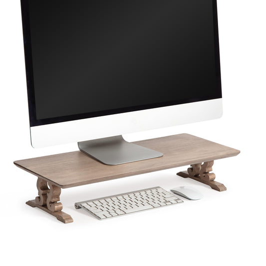 Anji Mountain Monitor Stand - Desktop Organizer & Laptop Riser, Ergonomic Monitor Riser, Space-Saving Monitor Stand for Desk, Durable Construction