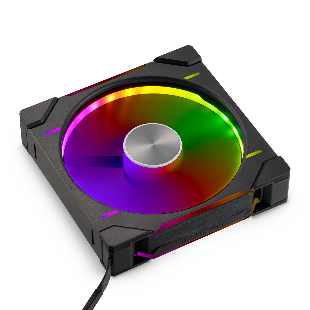Phanteks D30-140 DRGB PWM Fan, Premium D-RGB Performance Fan, ARGB/DRGB Lighting, Daisy-Chain Fan Linking System (Black)
