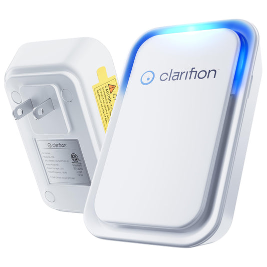 Clarifion - Air Ionizers for Home (1 Pack), Negative Ion Filtration System, Quiet Air Freshener for Bedroom, Office, Kitchen, Portable Air Filter
