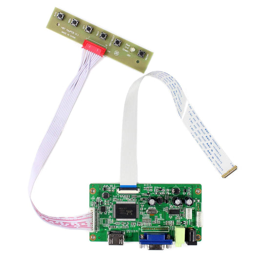 VSDISPLAY VGA Board for 1366x768 11.6inch 13.3in 14" 15.6" LP156WHU B156XTN04 NT156WHM N156BGE 30Pin EDP LCD Screen