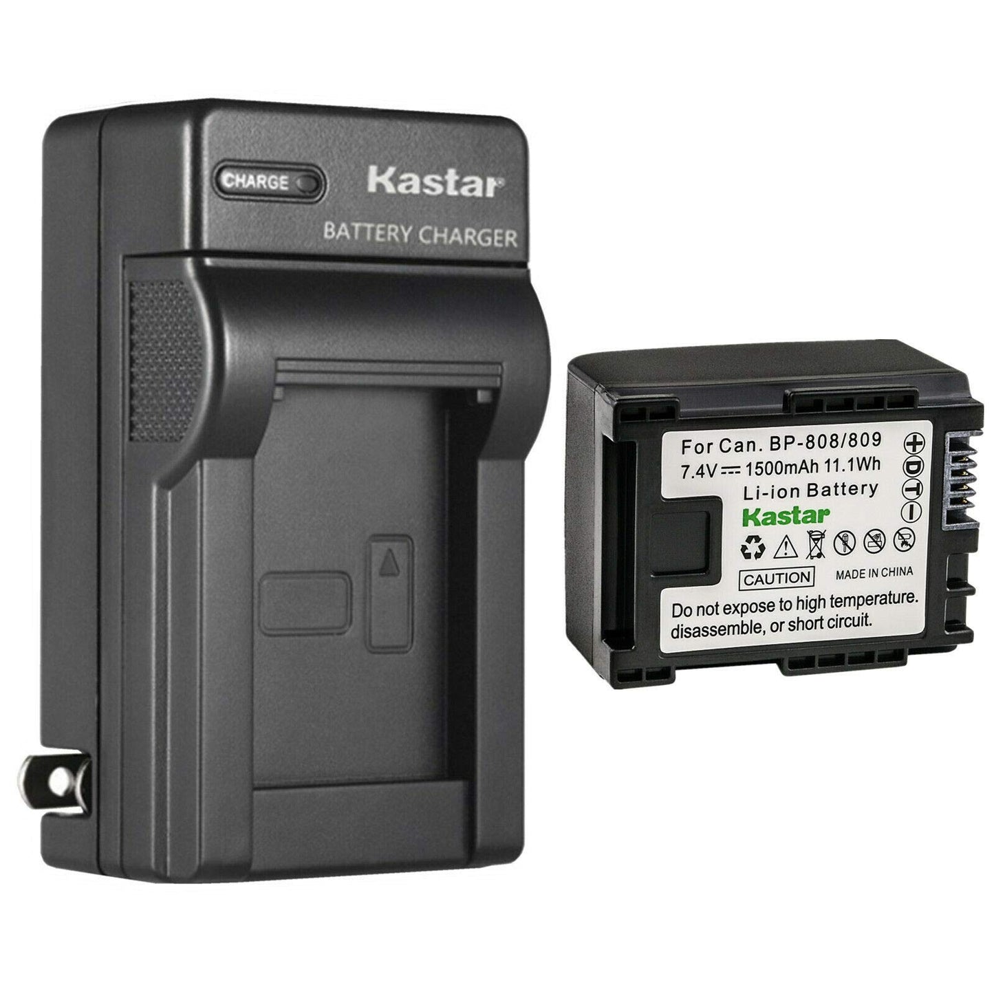 Kastar 1-Pack Battery and AC Wall Charger Replacement for Canon VIXIA HF10, VIXIA HF11, VIXIA HF20, VIXIA HF21, VIXIA HF100, VIXIA HF200, VIXIA HG30