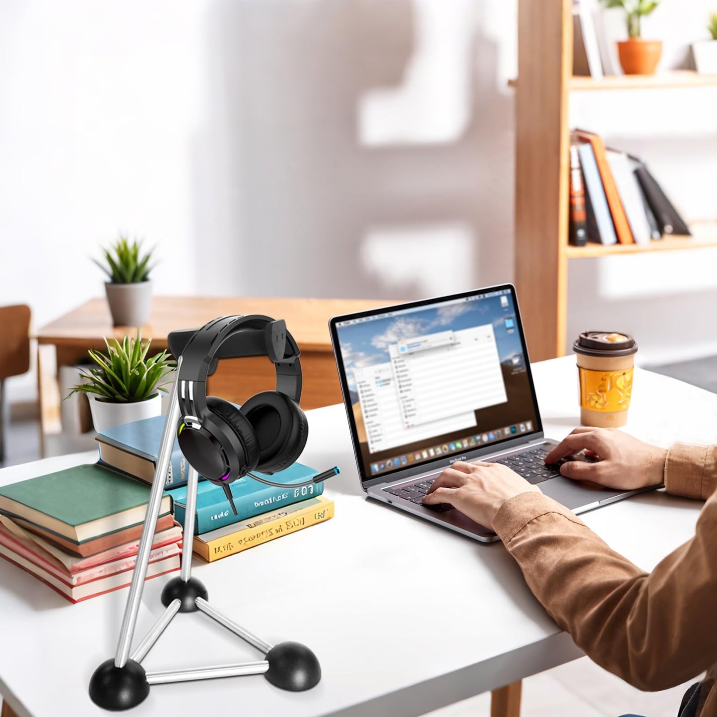 Headphone Stand, Desktop Headset Holder, Desk Earphone Stand, Gaming Headsets, for SteelSeries/Logitech/HyperX/Sony/Beats/Sennheiser/Anker/Xbox,