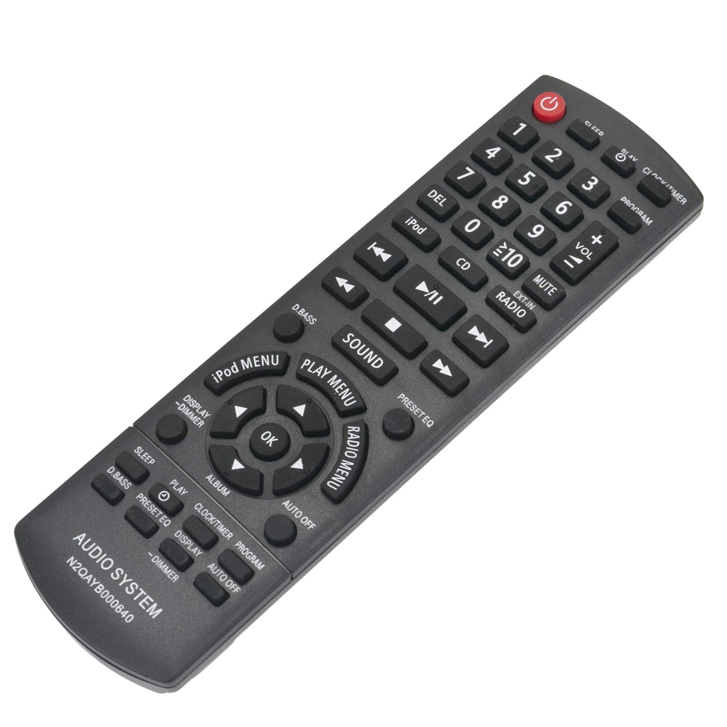 ECONTROLLY New Remote Control N2QAYB000640 for Panasonic Audio System SCHC25 SC-HC25