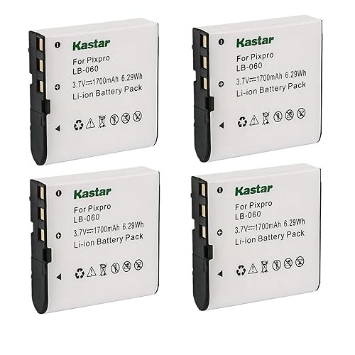 Kastar 4X Battery Replacement for VJIANGER 4K Digital Camera, 4K WiFi Digital Camera, 1080P Camcorder, 1080P Video Camera, 4K Vlogging Camera