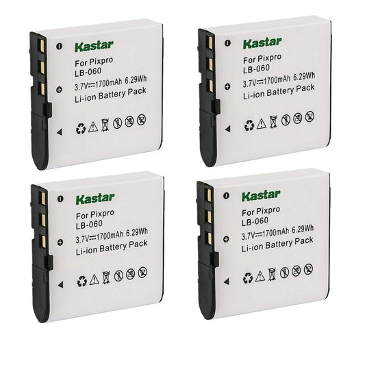 Kastar 4X Battery Replacement for VJIANGER 4K Digital Camera, 4K WiFi Digital Camera, 1080P Camcorder, 1080P Video Camera, 4K Vlogging Camera