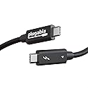 Plugable Thunderbolt 4 Cable [Thunderbolt Certified] - 3.3ft USB4 Cable with 100W Charging, Single 8K or Dual 4K Displays, 40Gbps Data Transfer |