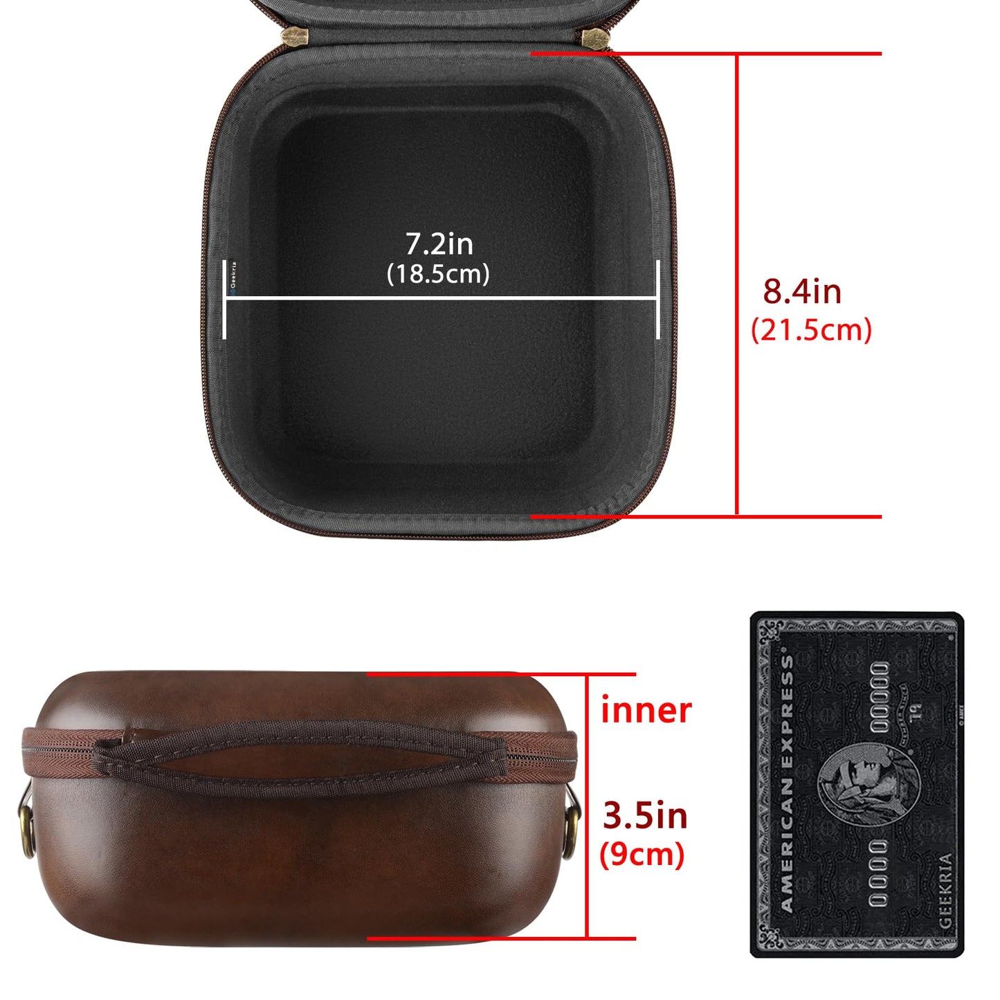 Geekria Shield Headphones Case Compatible with Sennheiser HD 550/505/599/598/560S/559/558/555/400 Pro, Replacement Hard Shell Travel Carrying Bag