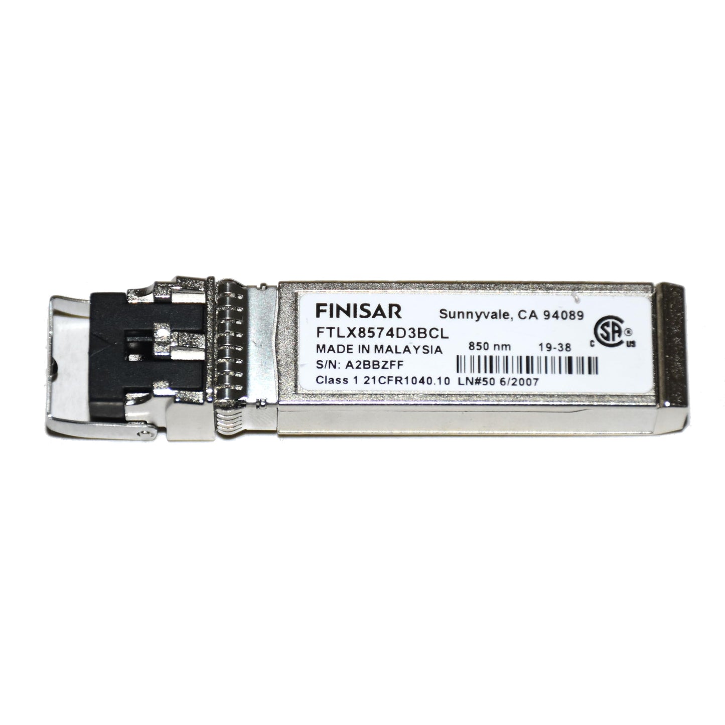 Genuine Finisar FTLX8574D3BCL 10GBASE-SR SFP+ Transceiver | 10G SR 850NM VCSEL 400M Multimode (-5 to 70C)