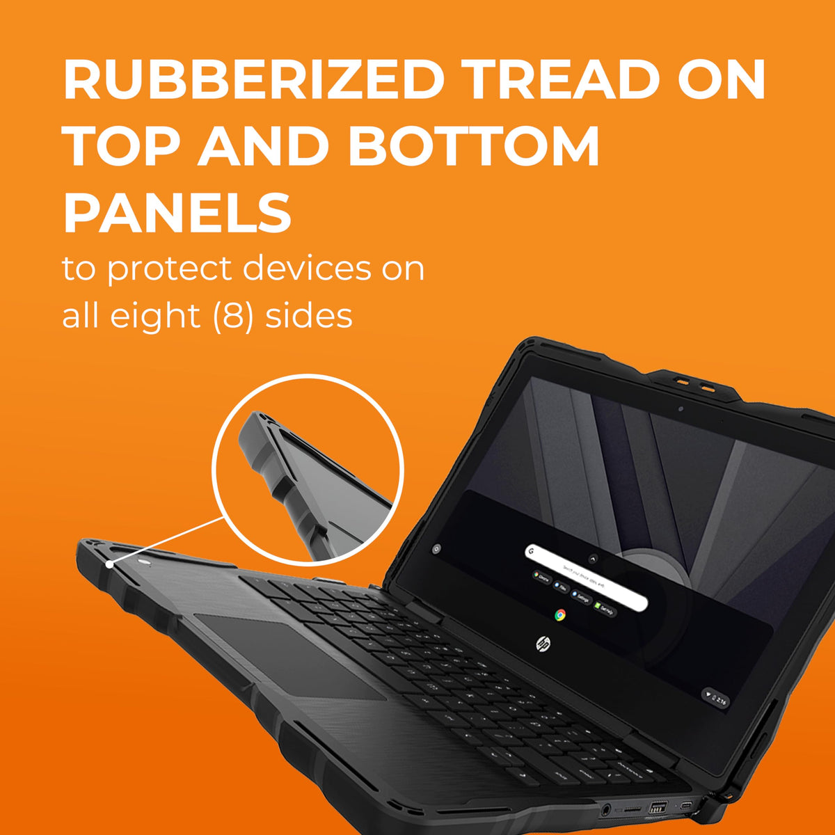 Gumdrop DropTech Case for HP Fortis x360 11-inch G3 J Chromebook (2-in-1)