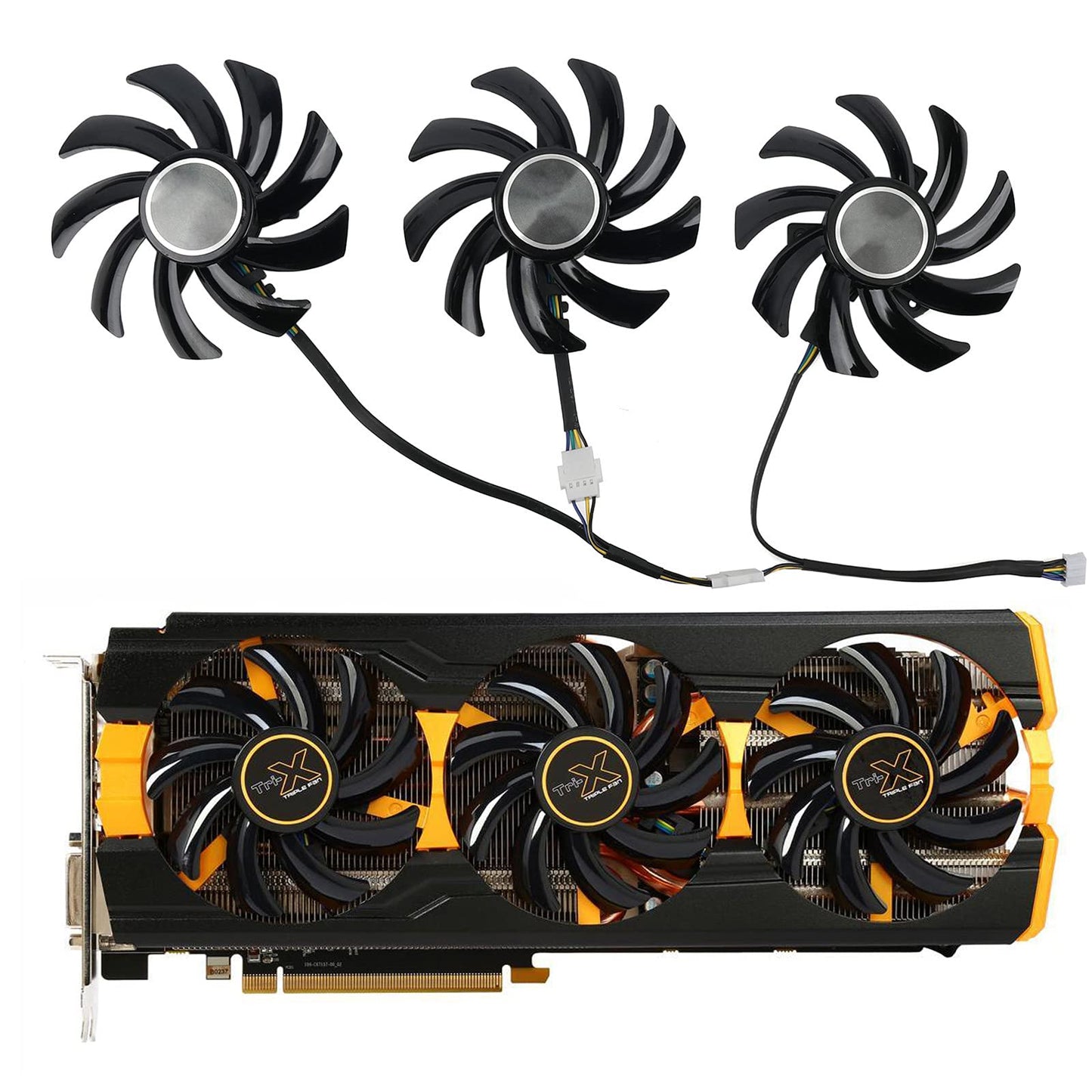 inRobert 85mm R9 390X GPU Cooling Fan for Sapphire Radeon R9 390 Nitro/R9 290X Tri-X Graphics Card Fan