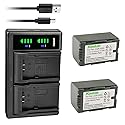 Kastar 2-Pack CGR-D16S Battery and LTD2 USB Charger Compatible with Panasonic AG-AC90 AG-AC90P AG-AC90PJ AG-AC90PX AG-DVC7 AG-DVC7P AG-DVC15 AG-DVC15P