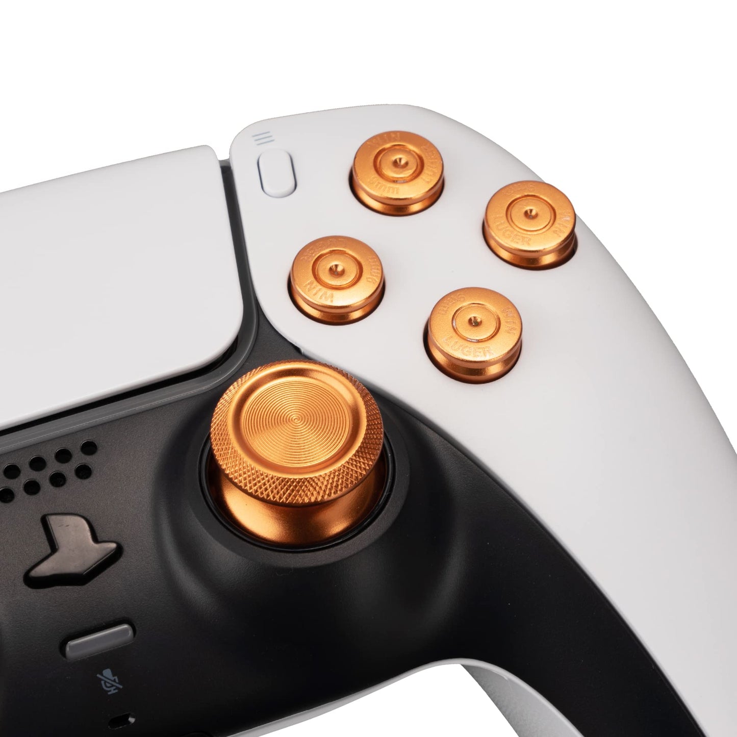 Avericht Metal ABXY Buttons Dpad Thumbsticks for PS5 Controller, Metal Aluminum Action Buttons & Dpad & Analog Stick Replacement Kit for PS5