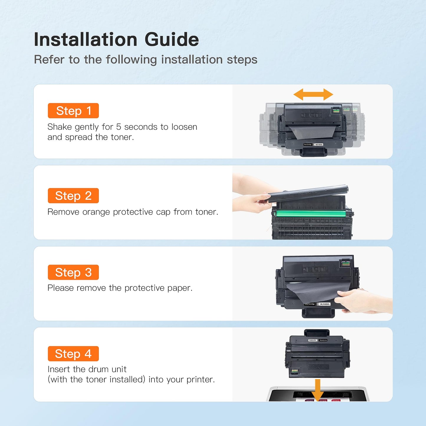 E-Z Ink Compatible Replacement for Samsung 203L 203 D203L Toner Cartridge