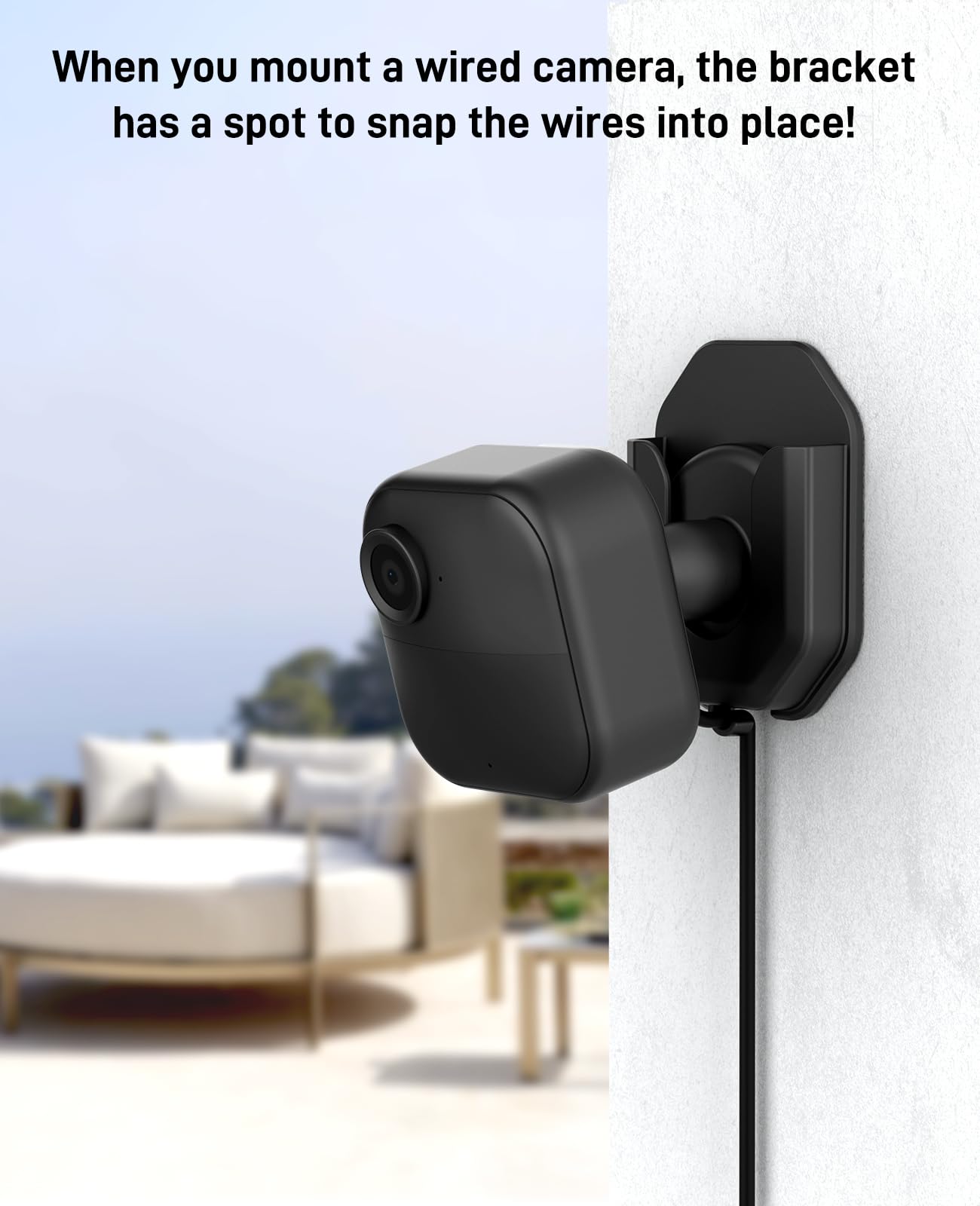 5 Pack Blink Camera Wall Mount No Drill No Screws Holder Compatible with Blink Outdoor 4/Mini/Mini 2 / Ring Indoor Cam (2nd Gen) Cameras Adhesive Wall