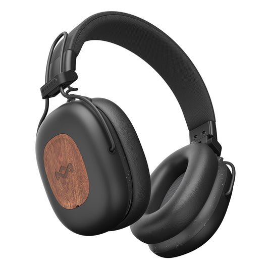 House of Marley Positive Vibration Rebel Wireless ANC Headphones - Over Ear Bluetooth Earphones with Adaptive Noise Cancelling, 130 H Playtime, IPX5…