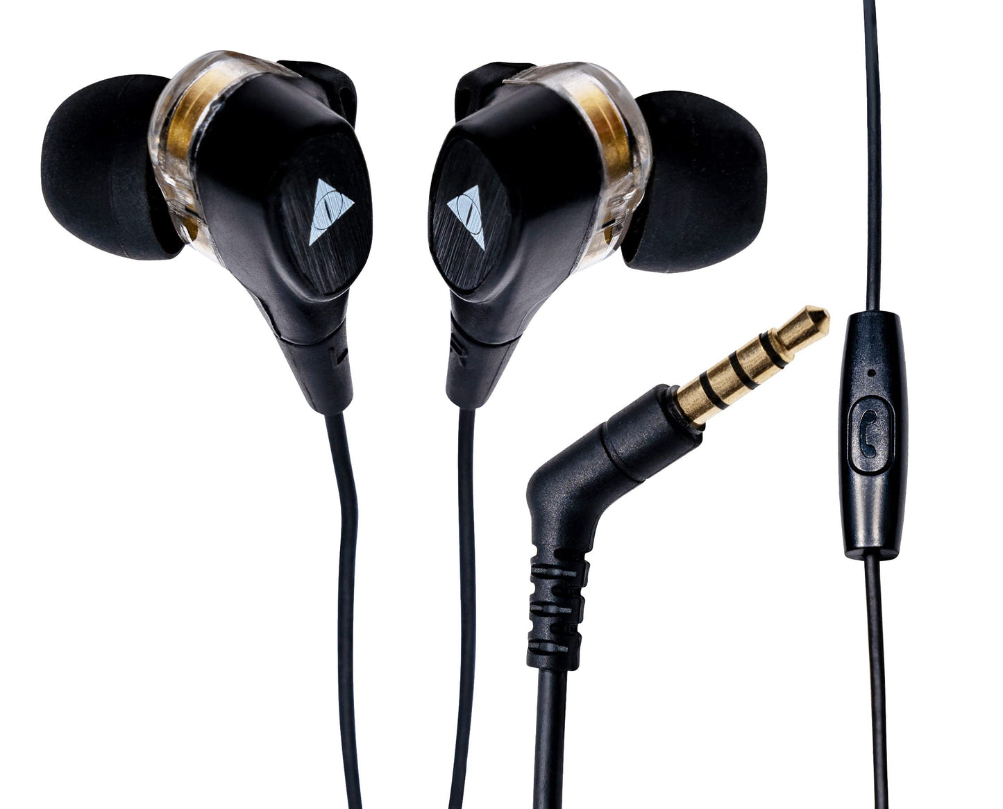 Vault Buds Duo Dual Driver Headphones with in-line Mic and 3D Stereo Sound for Smartphones, Tablets, PC & Laptop