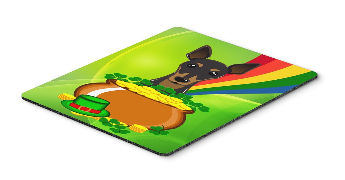 Caroline's Treasures BB1984MP Min Pin St. Patrick's Day Mouse Pad, Hot Pad or Trivet for Home Office Gaming Working Computers Laptop Mouse