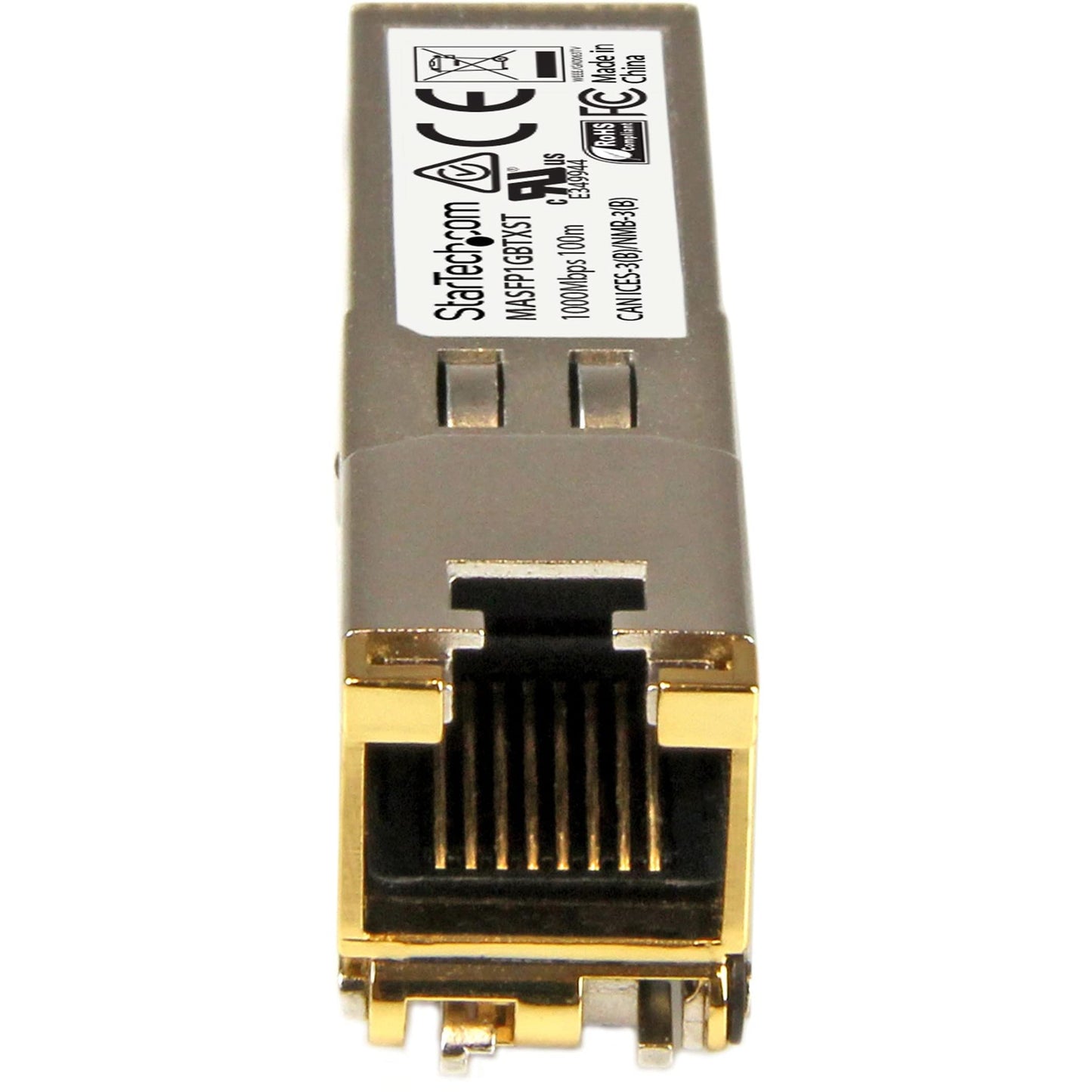 StarTech.com Cisco Meraki MA-SFP-1GB-TX Compatible SFP Module - 1000BASE-T - SFP to RJ45 Cat6/Cat5e - 10/100/1000 Mbps - RJ-45 100m - Cisco Meraki