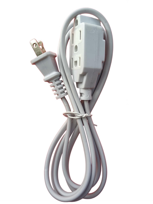 Power Strip,2 Prong Flat pin Plug in,use for Bulb,TV,Mobile Phone Charger,Razor,Fan,Drill,Office,Work,3ft,6ft,9ft,12ft Long Extension Cord